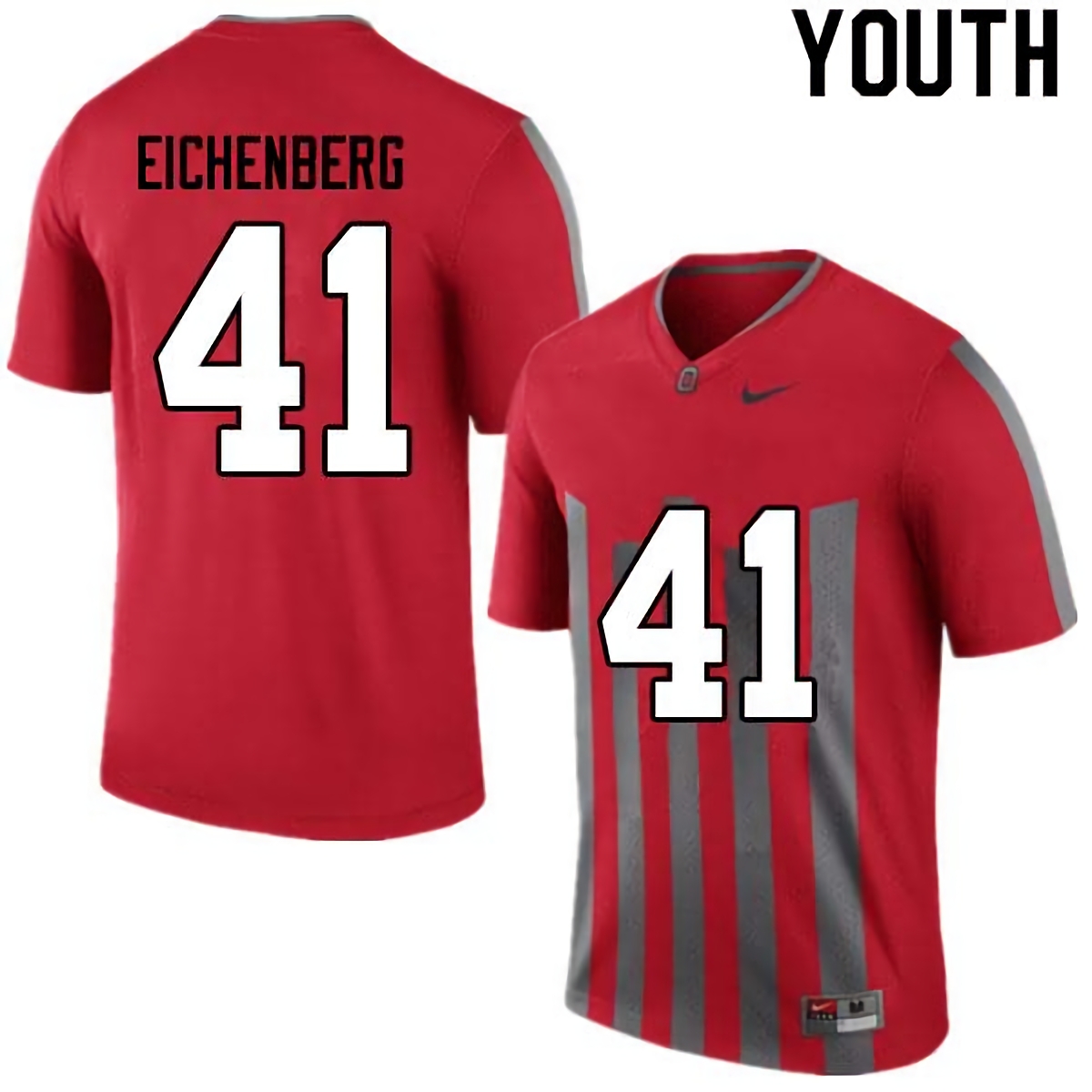 Tommy Eichenberg Ohio State Buckeyes Youth NCAA #41 Nike Retro College Stitched Football Jersey UFQ8356II